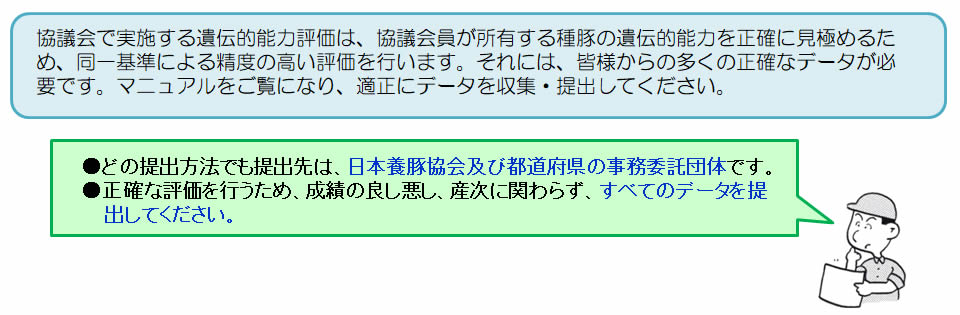 同一基準遺伝的能力評価事業のためのデータの収集・提出マニュアル